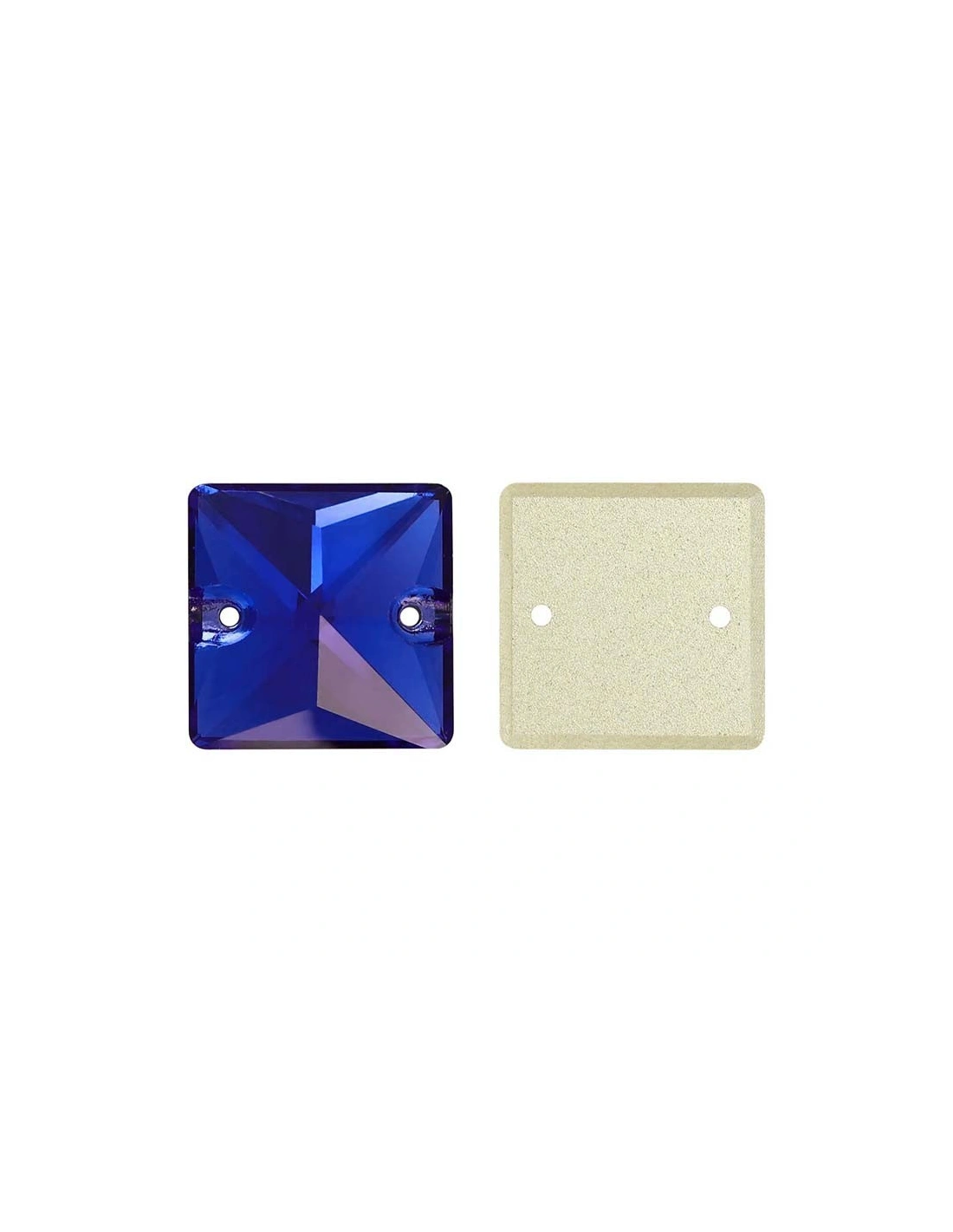 Stone Square mm 16 Hematite - 1PC - Stone to be sewn all crystal