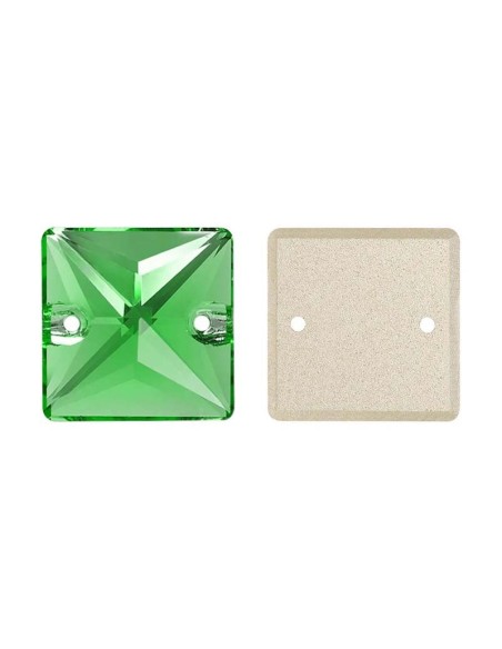 Stone Square mm 16 Hematite - 1PC - Stone to be sewn all crystal