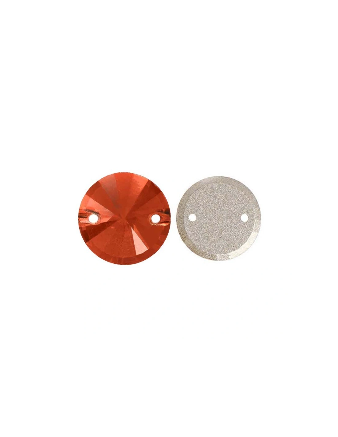 Stone Round mm 14 Fuchsia- 1PC - Stone to be sewn all crystal