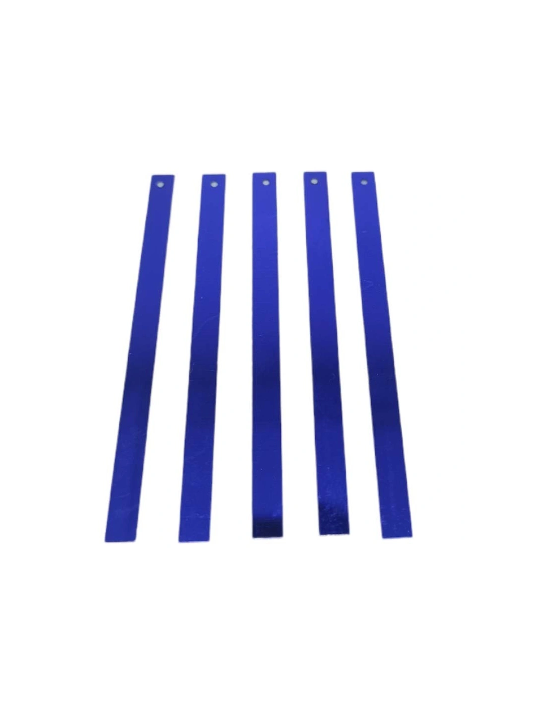 Rectangular sewing sequins mm 75x5 Sapphire - 50GR
