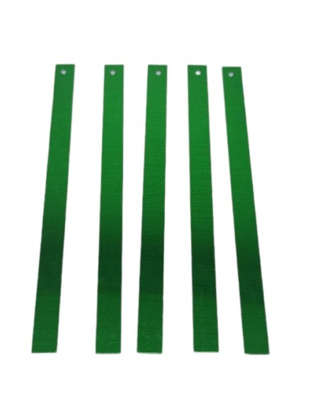 Paillettes da cucire Rettangolari mm 75x5 Emerald - 50GR (450PZ)