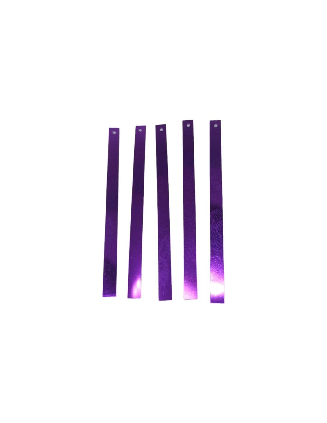 Rectangular sewing sequins mm 75x5 Amethyst - 50GR