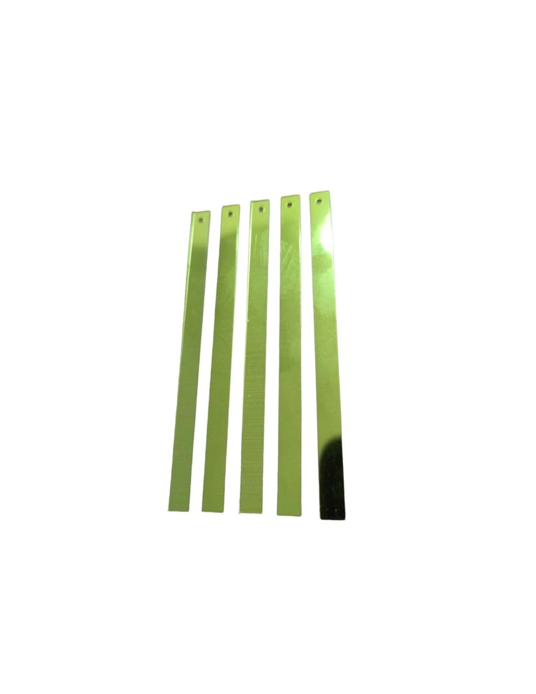 Paillettes da cucire Rettangolari mm 75x5 Peridot - 50GR (450PZ)