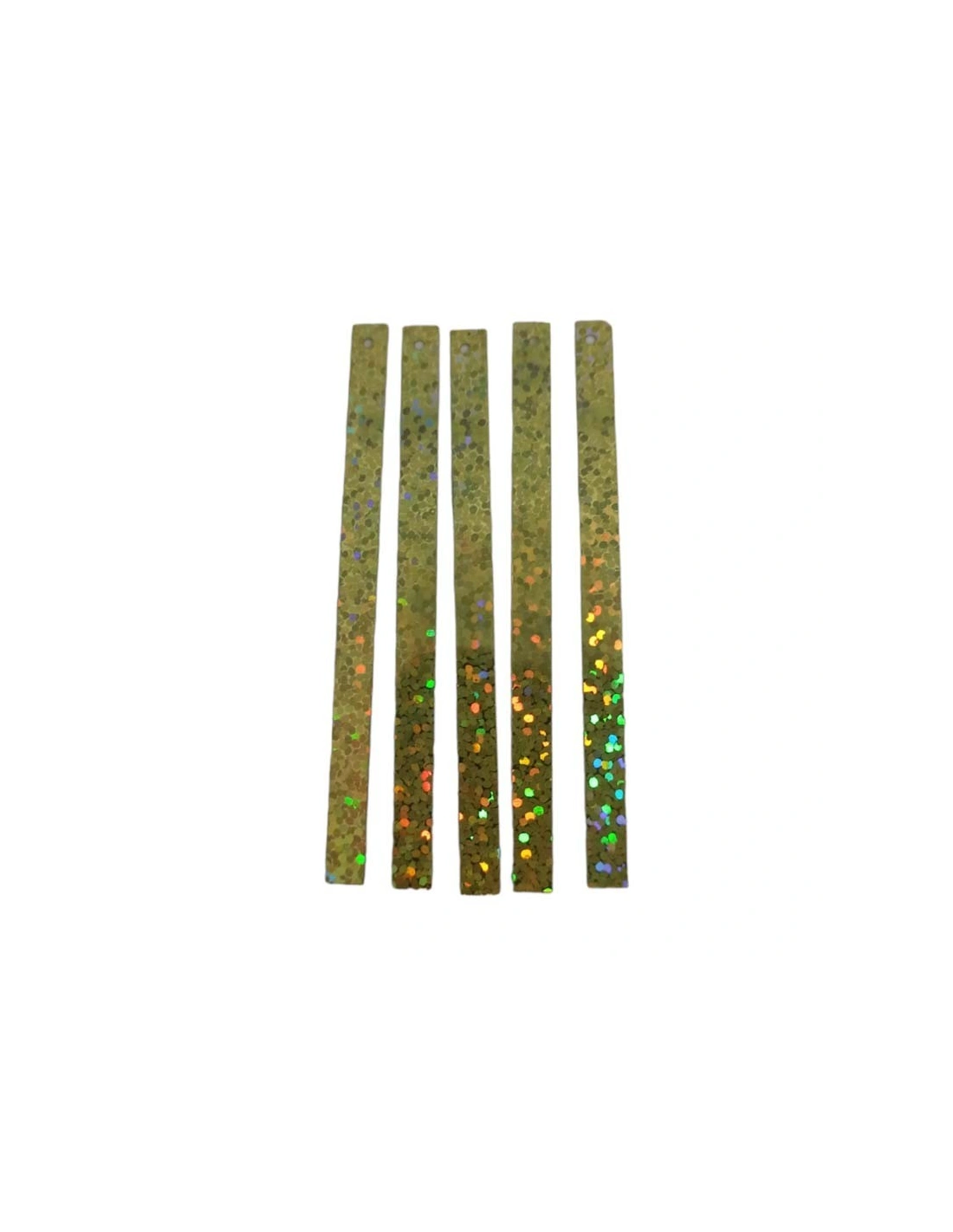 Rectangular sewing sequins mm 75x5 Gold Glitter - 50GR