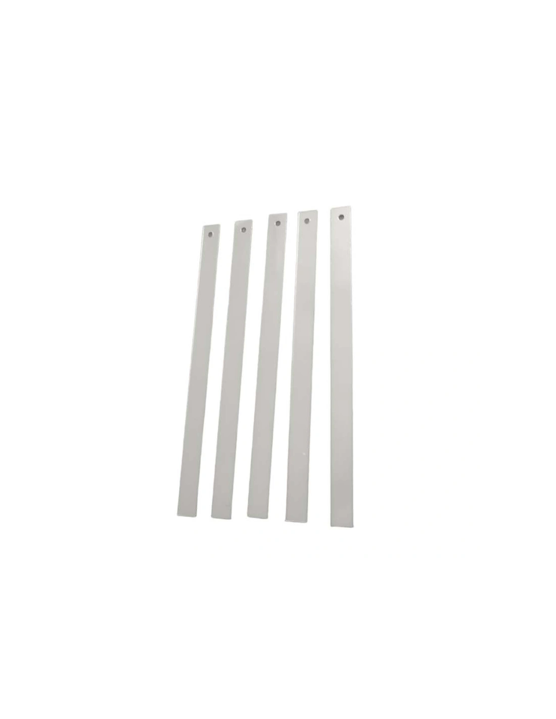 Rectangular sewing sequins mm 75x5 Silver - 50GR