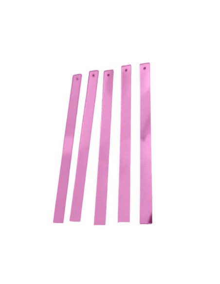 Rectangular sewing sequins mm 75x5 Light Rose - 50GR