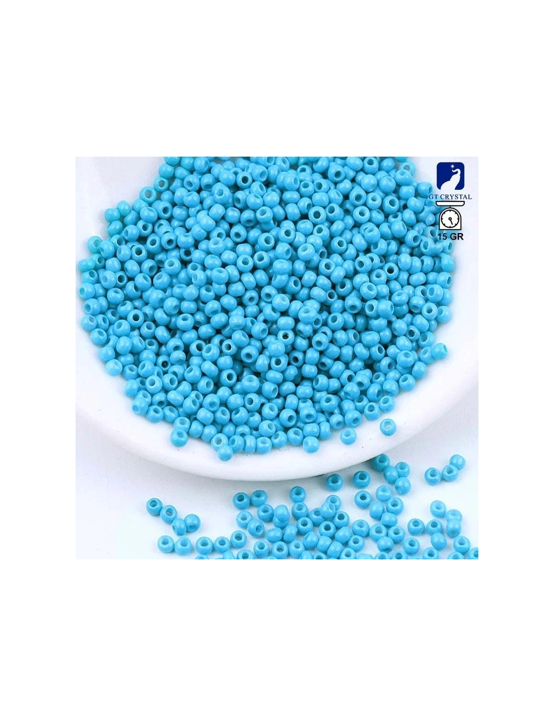 Seed Beads Preciosa 7/0 (mm 3,5) Jet- 100GR - Rocailles and bugles