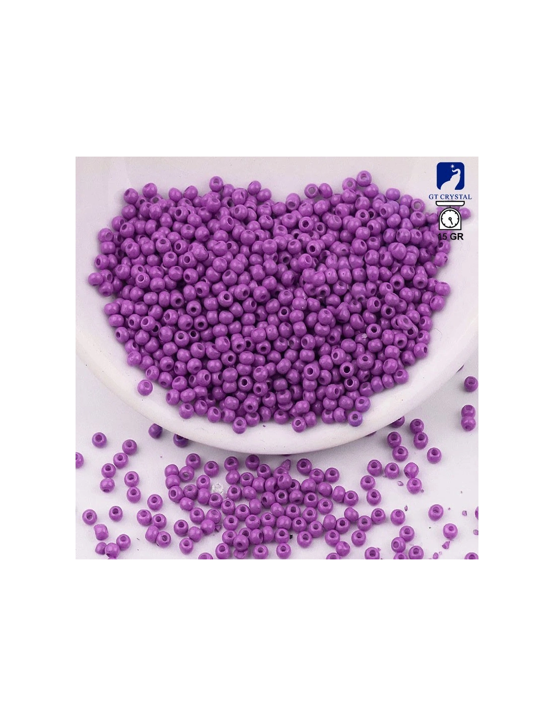 Seed Beads Preciosa 7/0 (mm 3,5) Jet- 100GR - Rocailles and bugles