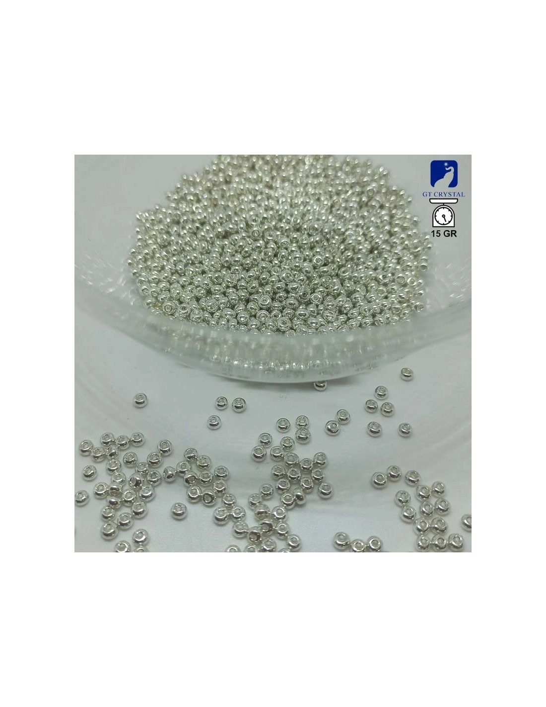 Corallino in Vetro 8/0 (mm 3,0) Silver - 15GR