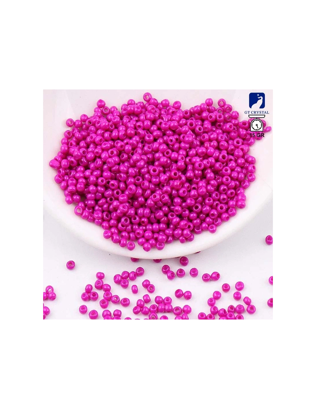 Seed Beads Preciosa 7/0 (mm 3,5) Jet- 100GR - Rocailles and bugles