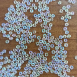 Corallino in Vetro 8/0 (mm 3,0) Aurora Boreale - 15GR 2