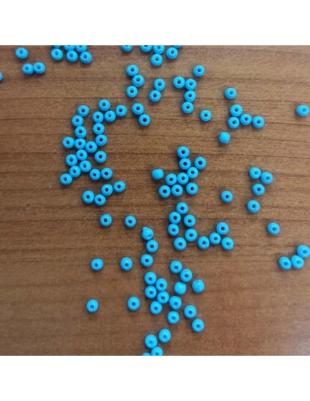 Corallino in Vetro 8/0 (mm 3,0) Aqua - 15GR