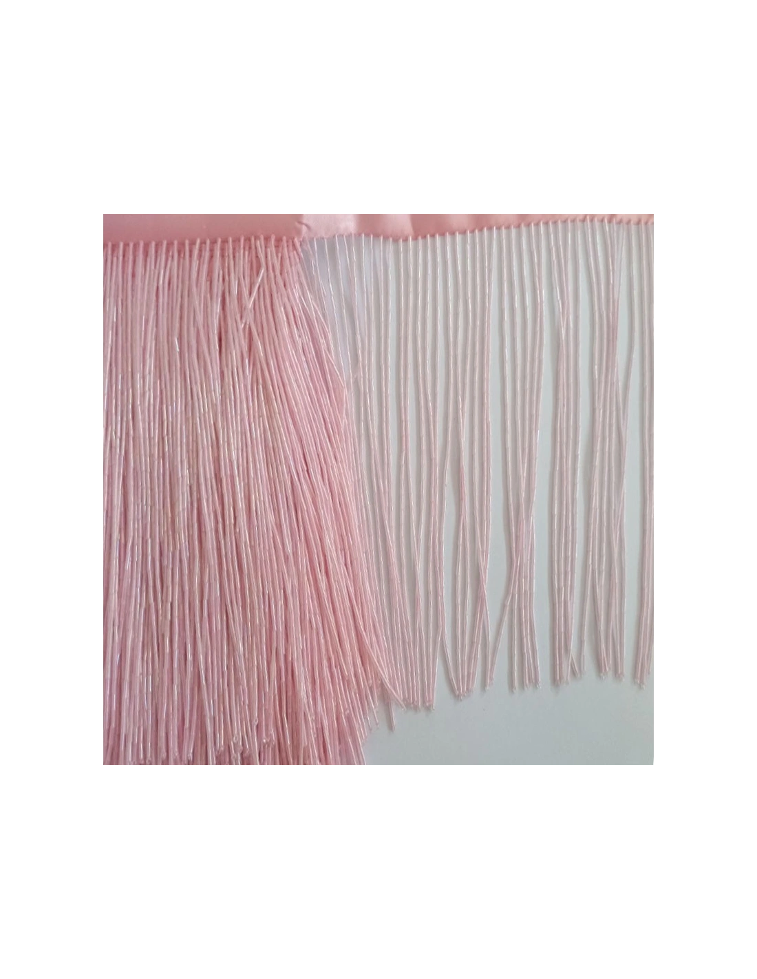Frangia da cucire a Cannette Light Rose pacco - 1MT.