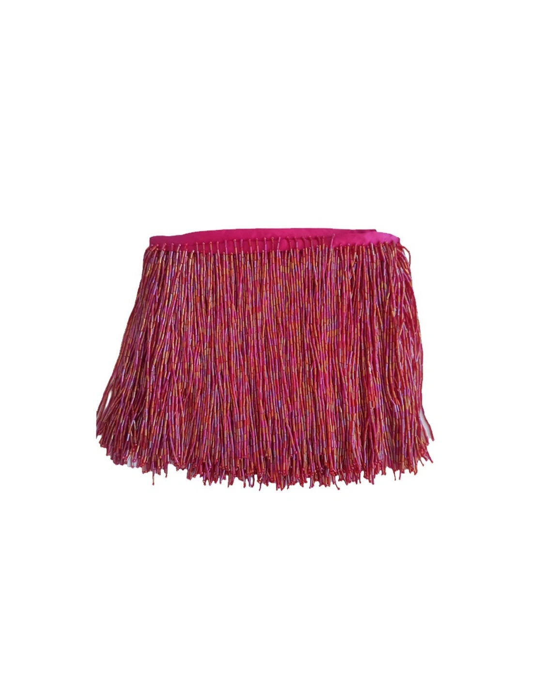 Frangia da cucire a Cannette Fuchsia AB pacco - 1MT.