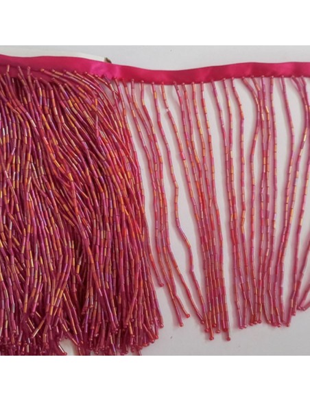 Fringes sewing bugles Light Fuchsia Pack - 1MT. - Fringes and Feathers