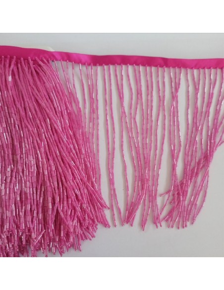 Frangia da cucire a Cannette Fuchsia pacco - 1MT.