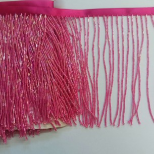 Fringe sewing bugles Pink... 2
