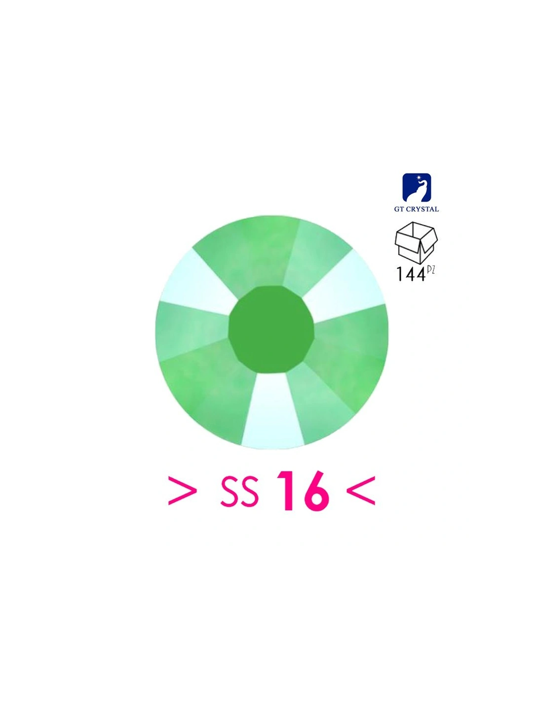 Rhinestones Gt Crystal Hotfix ss 16 Peridot - 144 pcs - Hotfix Strass