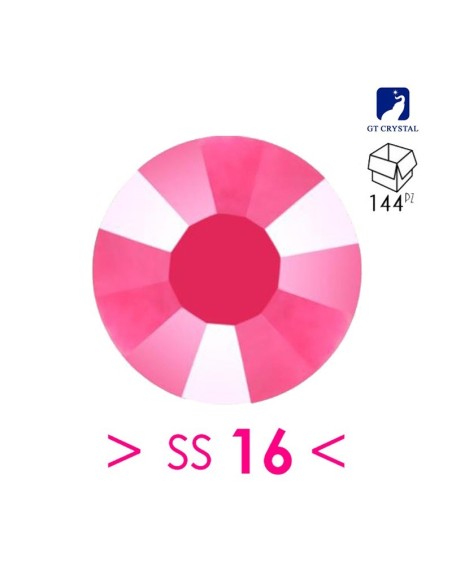 Strass GT Crystal Termoadesivi ss 16 Fuchsia Fluo - 144PZ