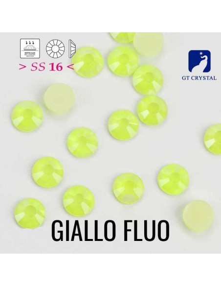 Strass GT Crystal Termoadesivi ss 16 Giallo Fluo - 144PZ