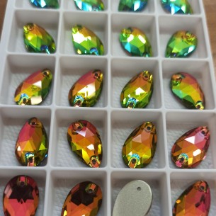 Pietra da Cucire in Cristallo GT Crystal Goccia mm 18x10,5 Crystal Vitrail Medium - 1PZ 2