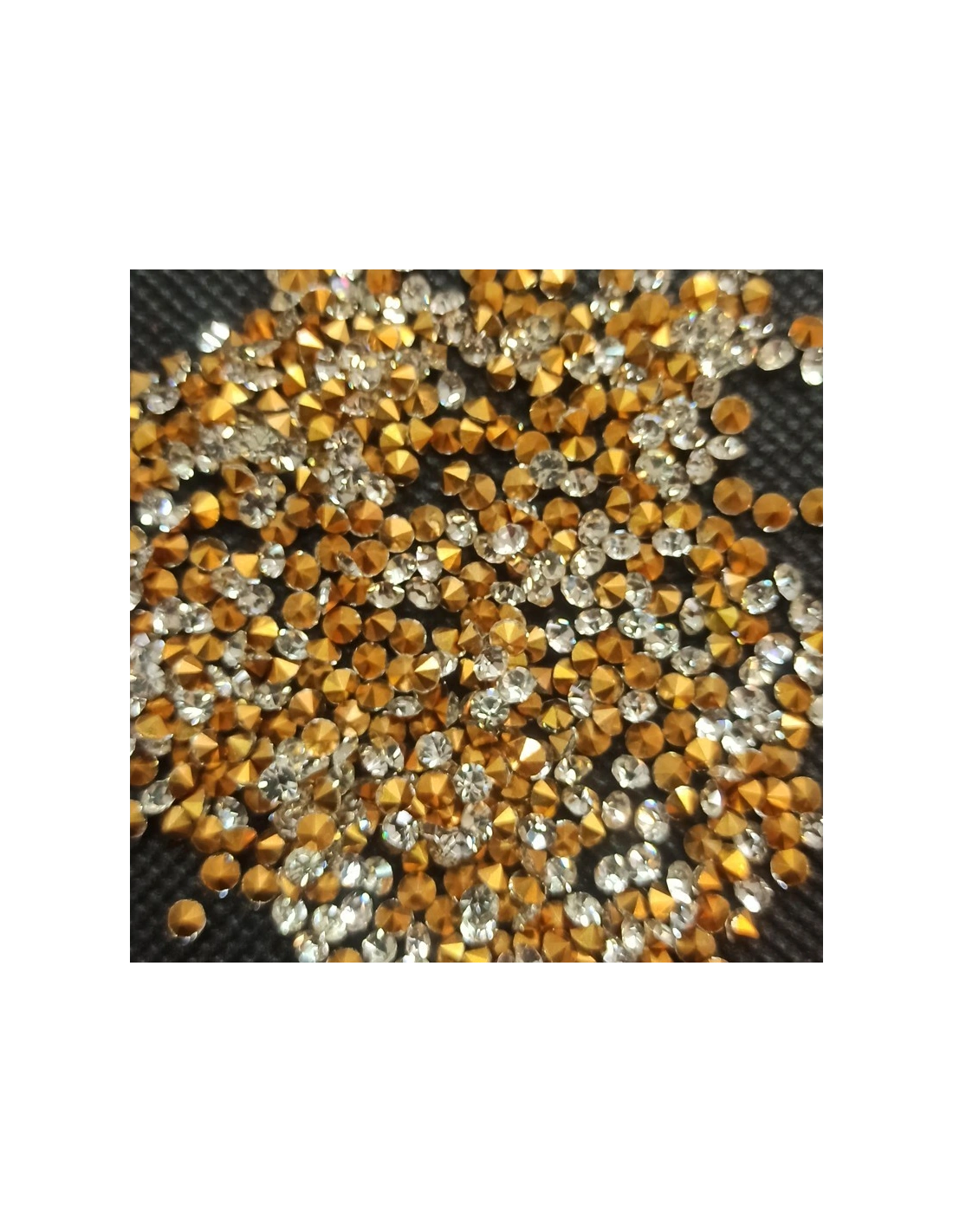 Strass Conical Round ss 12 Crystal - 144PCS - Conical rhinestones
