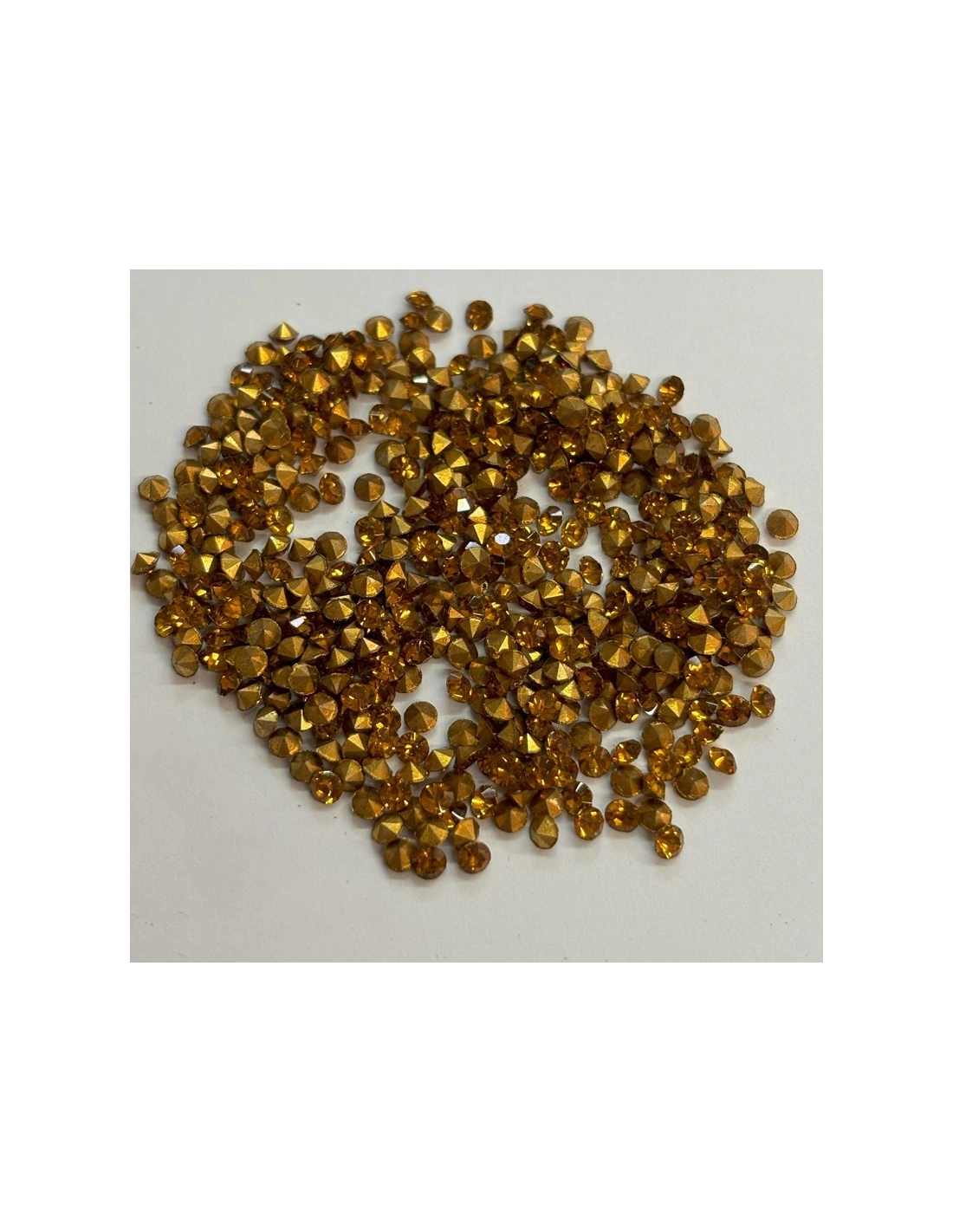 Strass Tondo Conico ss 12 (mm 3,20) Topaz - Conical rhinestones