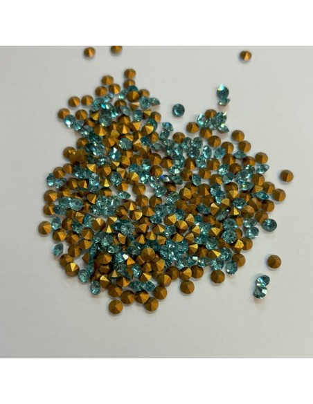 Strass Tondo Conico ss 8,5 Aqua - 144PZ