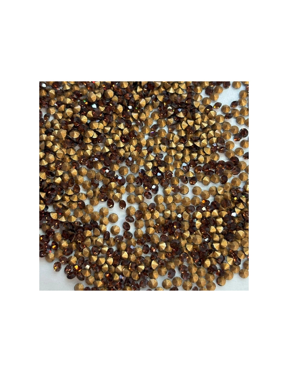 Strass Conical Round ss 7,5 Smoke Topaz - 144PCS - Conical rhinestones