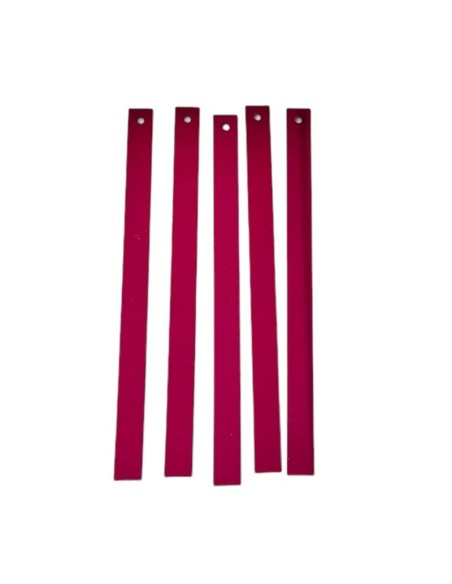 Rectangular sewing sequins mm 75x5 Fuchsia - 50GR