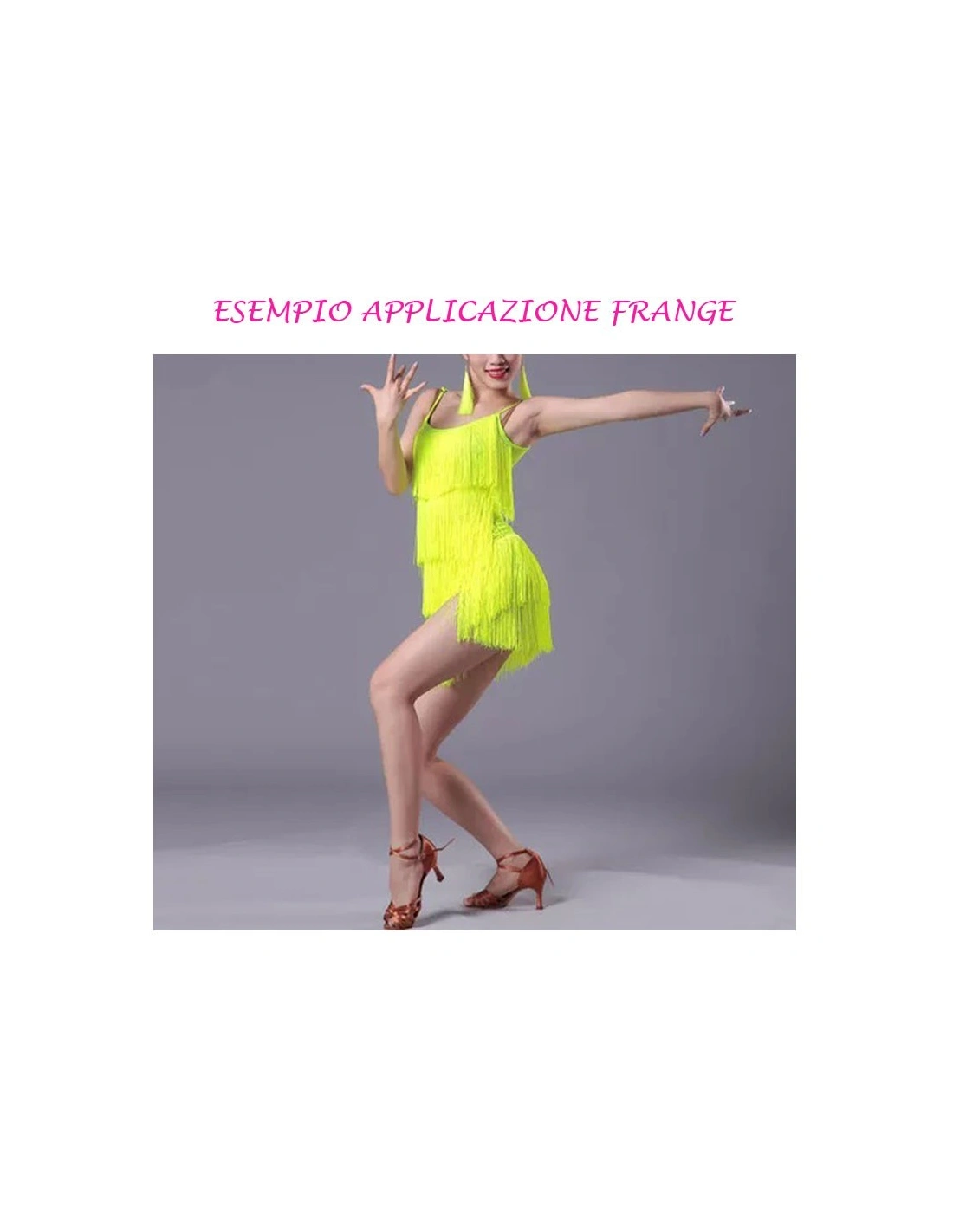 Tripolino Fringe cm 30 Yellow  - Pack of 1 mt.
