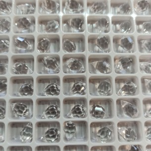 Beads a forma di Goccia in cristallo da 6x10 mm crystal 2