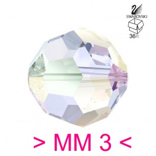 Sfera Swarovski mm 3 Crystal AB - 36PZ