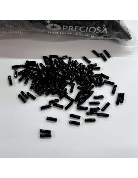 Bugle Preciosa Twisted 3" (mm 6,7) Amethyst-Silver - 100GR - Rocailles and bugles