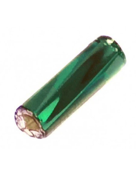 Cannetta Preciosa Attorcigliata 3" (mm 6,7) Verde-Argento - 100GR