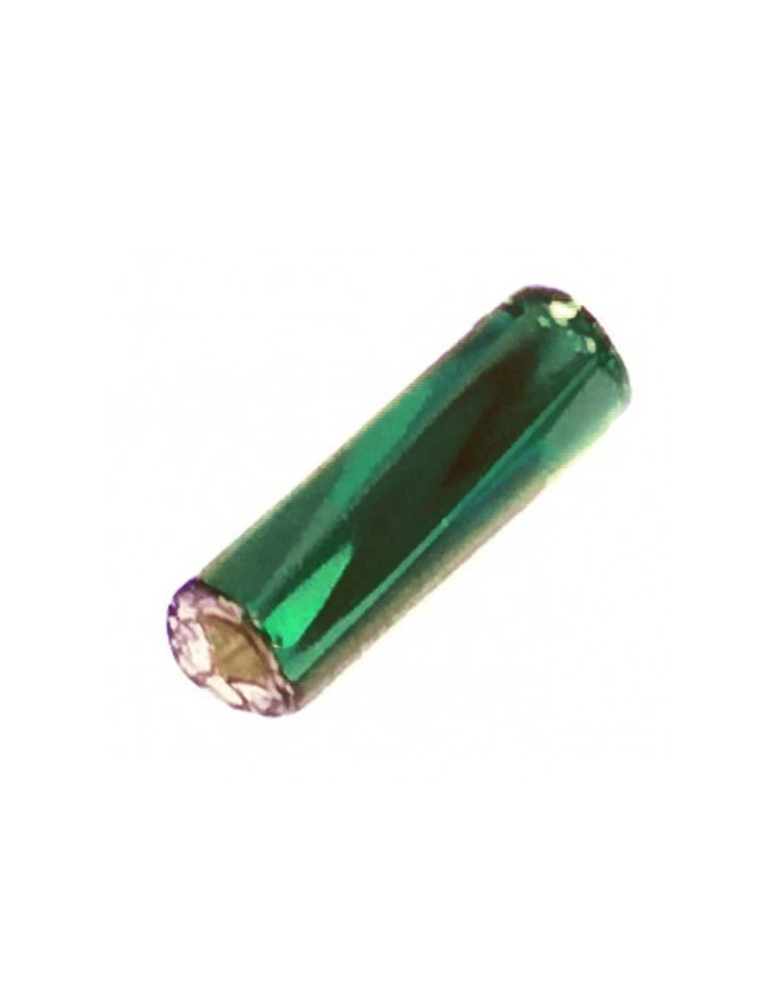 Cannetta Preciosa Attorcigliata 3" (mm 6,7) Verde-Argento - 100GR