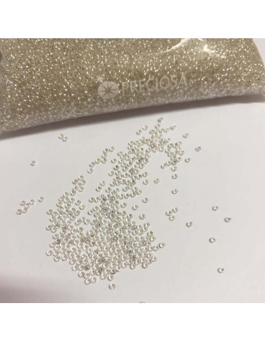 Corallino Preciosa 11/0 (mm 2,1) Crystal-Argento - 100GR Corallino Preciosa 11/0 (mm 2,1) Crystal-Argento - 100GR