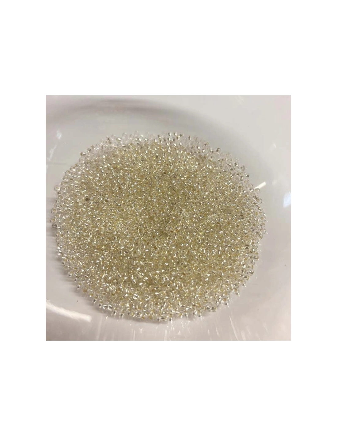 Corallino Preciosa 11/0 (mm 2,1) Crystal-Argento - 100GR