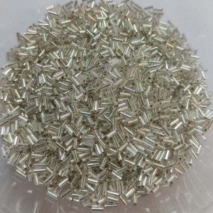 Cannetta Preciosa Rotonda 2" (mm 4,5) Crystal-Argento - 100GR