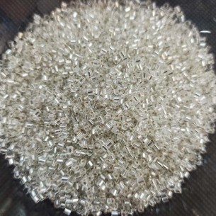 Cannetta Preciosa 2 tagli 10/0 (mm 2,3) Crystal-Argento - 100GR