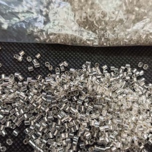 Cannetta Preciosa 2 tagli 11/0 (mm 2,1) Crystal-Argento - 100GR 2