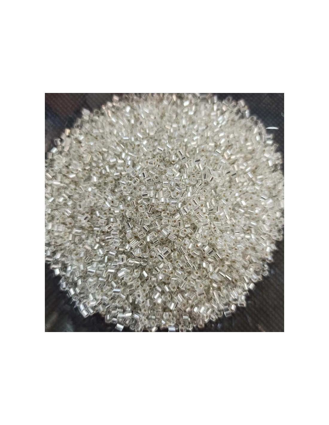 Cannetta Preciosa 2 tagli 11/0 (mm 2,1) Crystal-Argento - 100GR