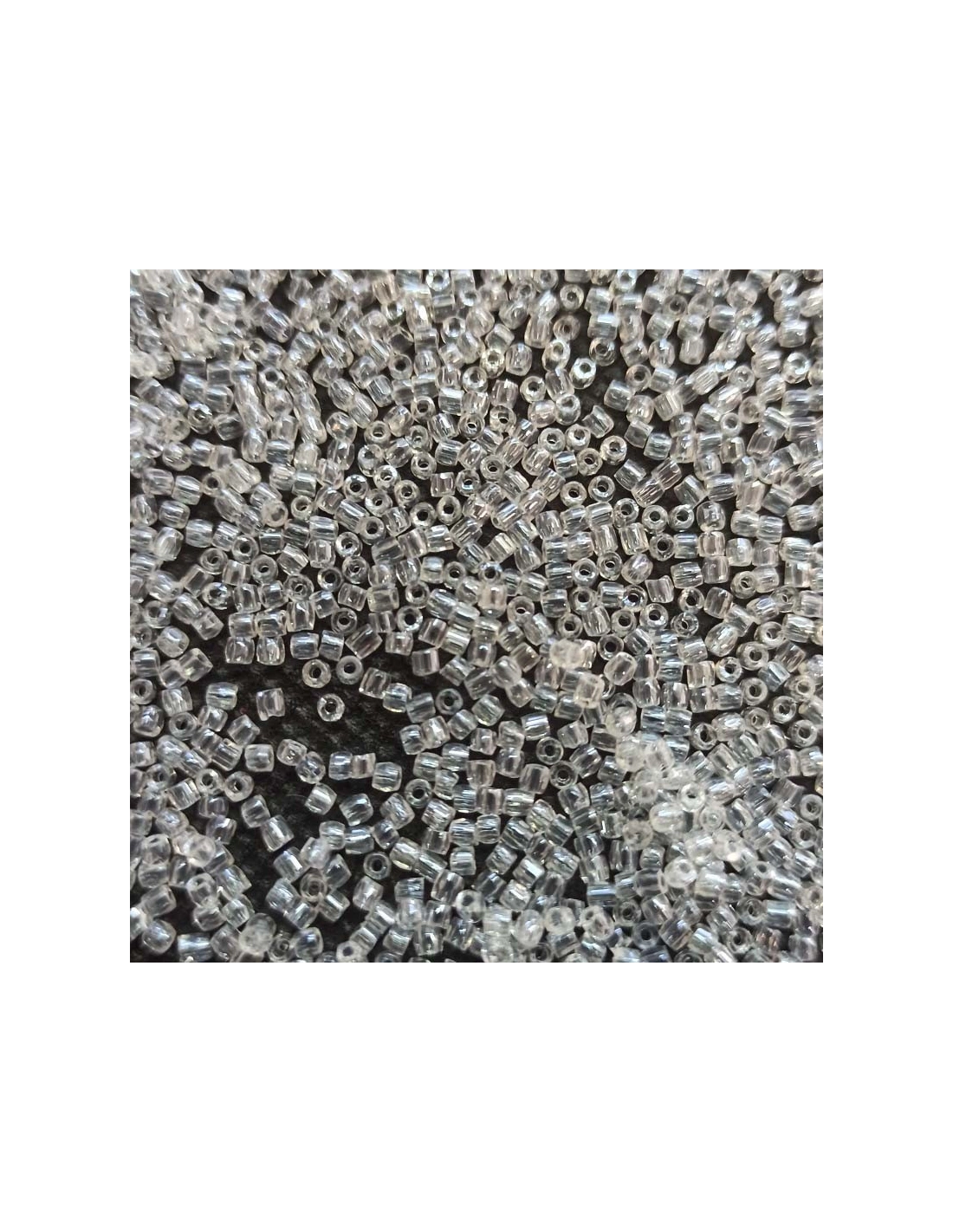 Preciosa Bugle 3 cuts 10/0 Crystal - 100GR - Rocailles and bugles