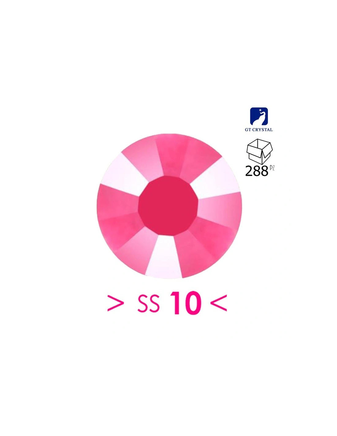 Strass GT Crystal Termoadesivi ss 10 Fuchsia Fluo - 288PZ