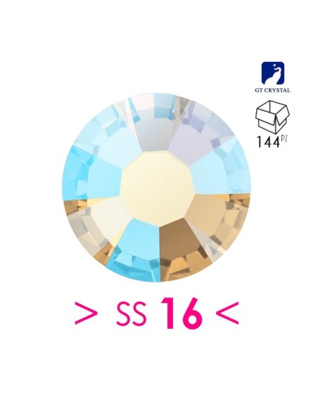 Strass GT Crystal Termoadesivi ss 16 Lt. Col. Topaz AB - 144PZ