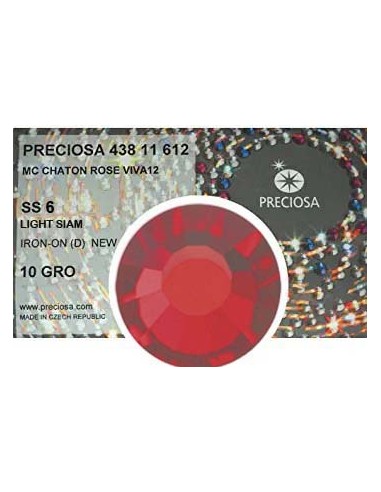 Preciosa Strass Termoadesivi ss 6 Light Siam - 1440 PZ