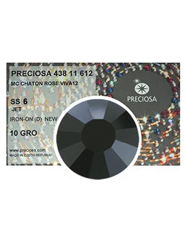 Preciosa Strass Termoadesivi ss 6 Jet - 1440 PZ