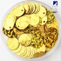 Paillettes da cucire Rotonde mm 25 Oro Glitter - 100GR