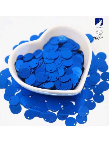 Paillettes da cucire Rotonde mm 25 Sapphire - 100GR