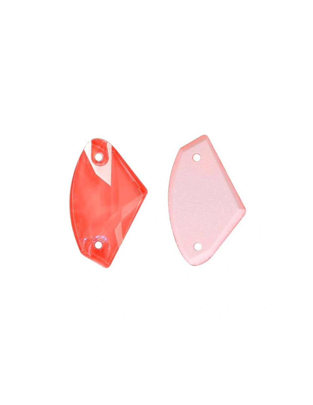Pietra da Cucire in Cristallo GT Crystal Galactic mm 14x9 Arancio Fluo - 1PZ